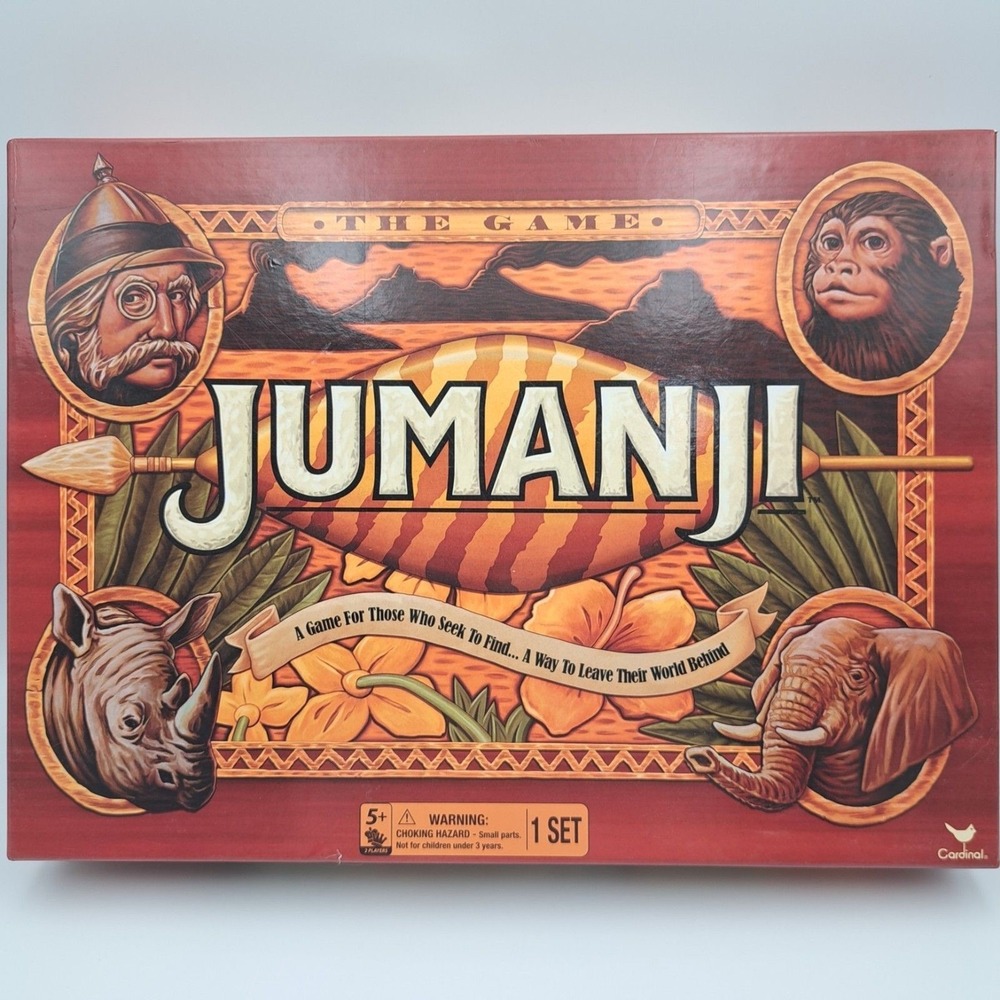 Jumanji 2017 Board Game Complete Spin Master International Cardinal Ind. Inc.